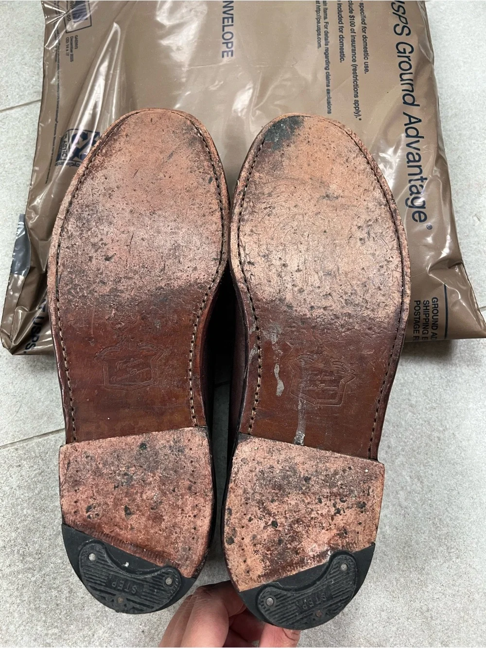Florsheim Dark Brown Leather Wingtip Oxfords